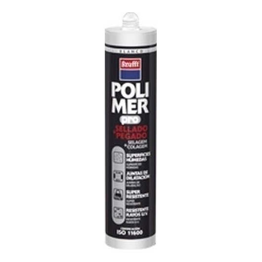 Adhesivo Poliuretano Modificado 300 Ml Gris Polimer Cartucho Krafft