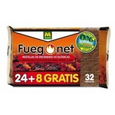 Pastilla Encendido Barbacoa Ecologica Fuegonet 24 Pz