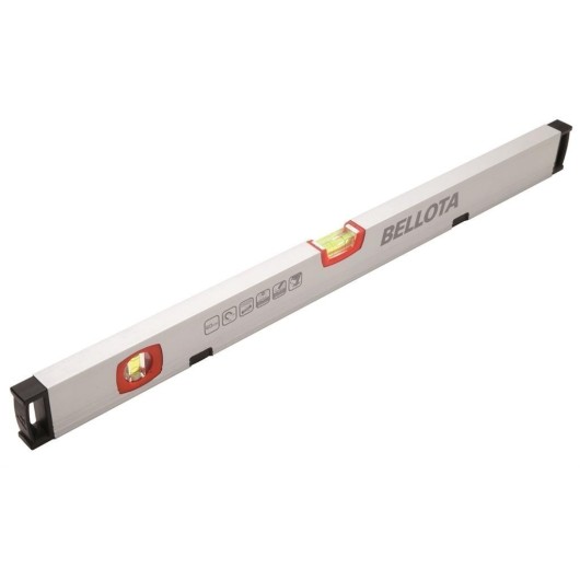 Nivel Medicion  Tubular 060Cm Magnetico 2Burbujas Aluminio Bellota