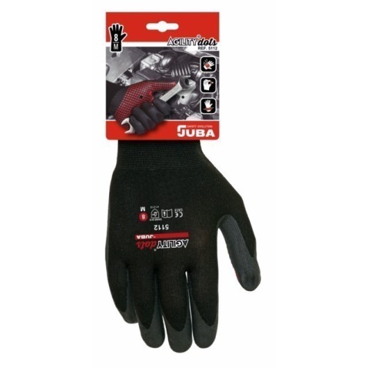 Guante Montaje M08 Palma Nitrilo  Nylon Negro  Juba