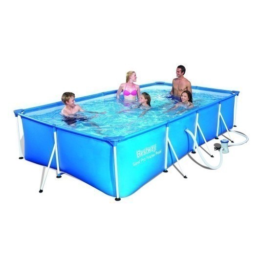 Piscina Pvc Rectangular 300X201X66Cm Cartucho 3300Lt Splash Fp 