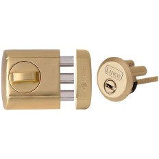 Cerrojo Sobreponer 7X75+26X24Mm 4930-Hl Dorado Con Llave Lince