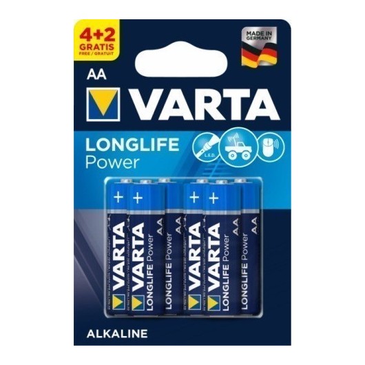 Pila Alcalina Lr06 Aa 1,5V High Energy Varta 6 Pz