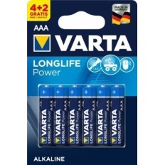 Pila Alcalina Lr03 Aaa 1,5V High Energy Varta 6 Pz