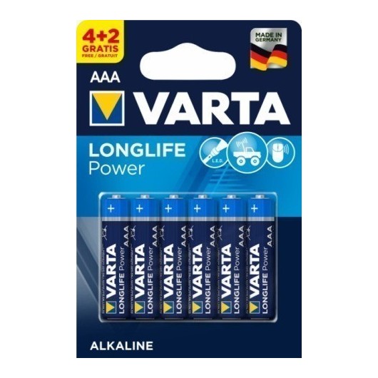 Pila Alcalina Lr03 Aaa 1,5V High Energy Varta 6 Pz