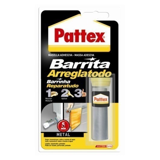 Masilla Adhesiva Metales 48 Gr Barrita Arreglatodo Pattex