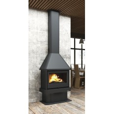 Chimenea Metalica Frontal Con Turbina  Modelo Lisboa