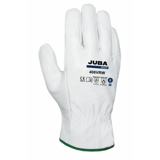 Guante Montaje L09 Flor Vacuno Blanco Juba