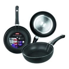 Sarten Cocina Freidora 24Cm Ant.Teflon Inducta Alu.Forj Ibili