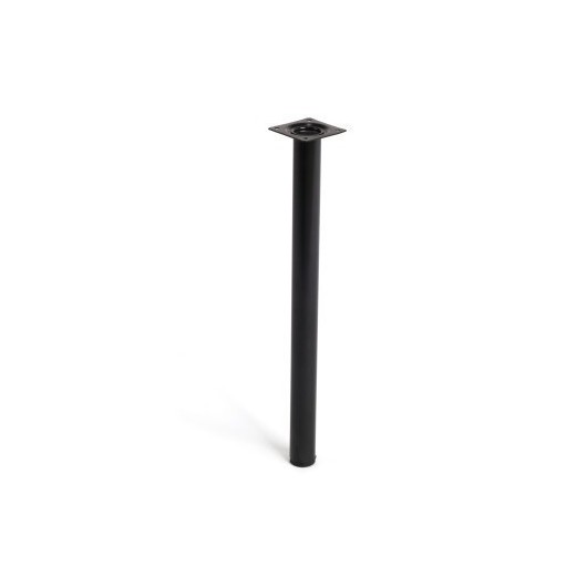 Pata Mueble Ø30X400Mm Redonda  Acero Negro  4 Pz