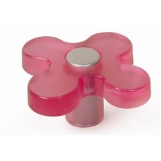 Pomo Mueble 49Mm Infantil Abs Magenta Flor Rei