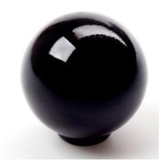 Pomo Mueble 29Mm Bola Abs Negro Rei