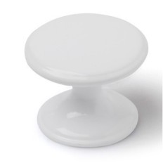 Pomo Mueble 33Mm Zamak Blanco Rei