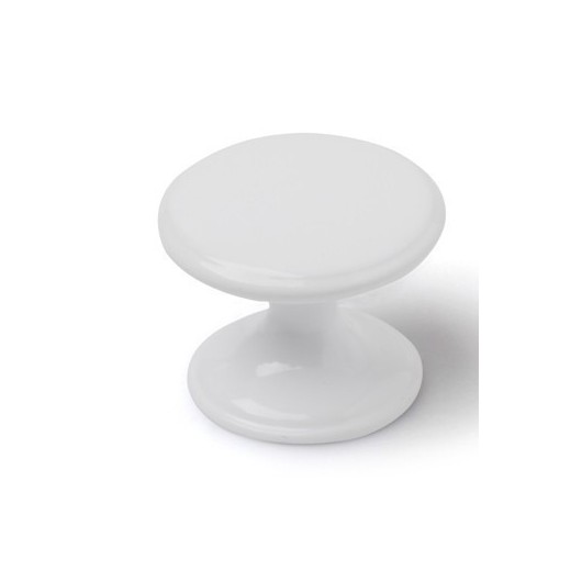 Pomo Mueble 33Mm Zamak Blanco Rei