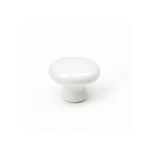 Pomo Mueble 30Mm Porcelana Blanco Rei