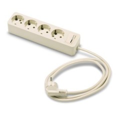 Base Multiple 3X1,5Mm 3Mt 4T-Toma tierra Interruptor Famat