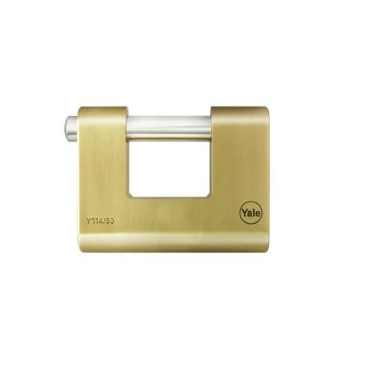 Candado Seguridad  90Mm Arco Rectangular Laton Yale