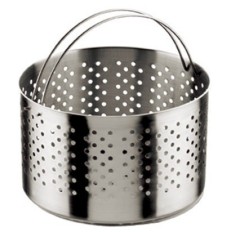 Cestillo Cocina Alto 21Cmø Perforado-Colador Para Olla Inox Inoxibar