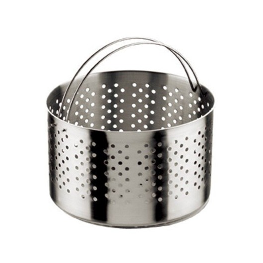 Cestillo Cocina Alto 21Cmø Perforado-Colador Para Olla Inox Inoxibar