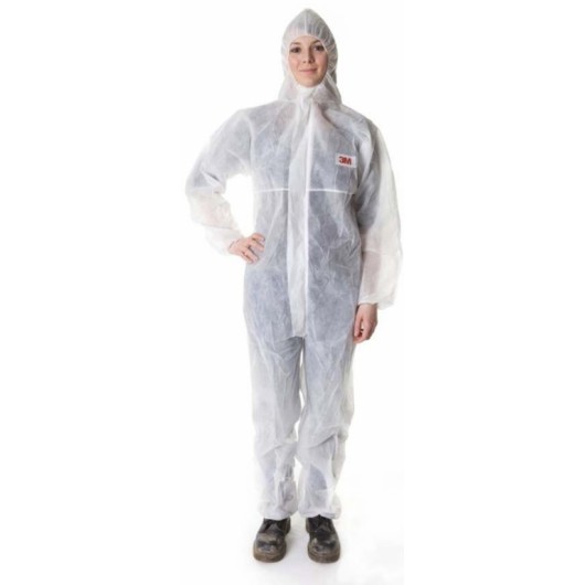 Mono Trabajo L Capucha Polietileno Desechable Blanco 3M