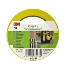 Cinta Adhesiva 50Mmx 33Mt Marcaje Vinilo Amarillo 764I 3M