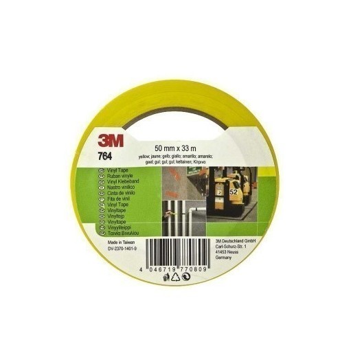 Cinta Adhesiva 50Mmx 33Mt Marcaje Vinilo Amarillo 764I 3M