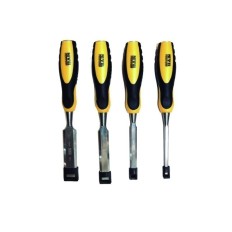 Formon Carpintero  Mango Bimaterial  6-12-19-25Mm Nivel 4 Pz