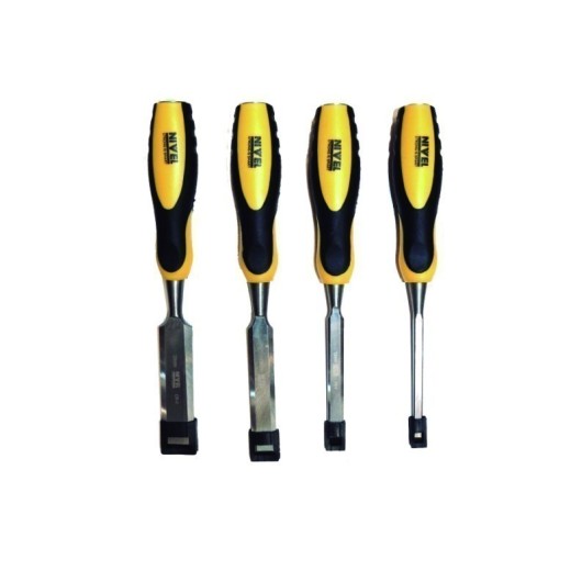 Formon Carpintero  Mango Bimaterial  6-12-19-25Mm Nivel 4 Pz