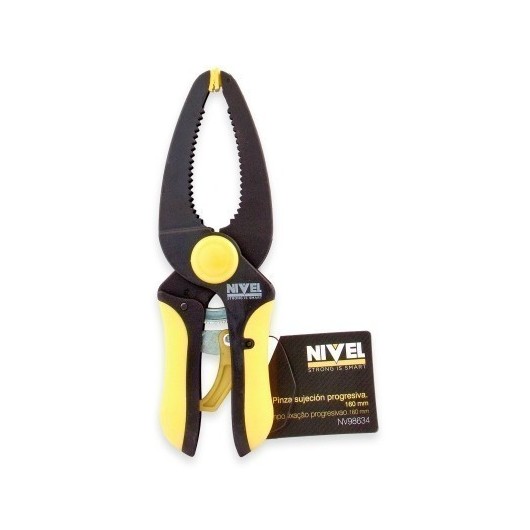 Pinza Sujeccion Apriete 160Mm Progresiva Multiusos Nivel