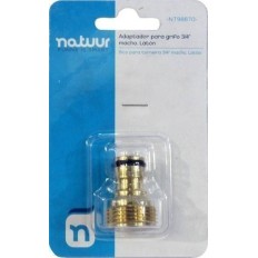 Adaptador Riego 3/4" Rapido Natuur Laton Macho Nt98870