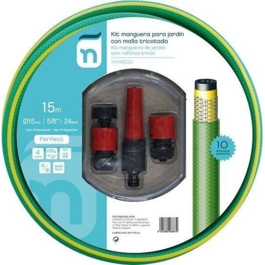 Manguera Riego 15Mt-15 4C Natuur Verde Perfe Tricotada Accesorios