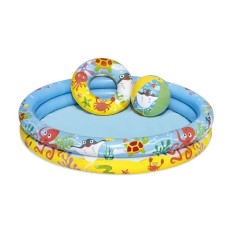 Piscina Hinchable Circular 122X20Cm Infantil Peces 