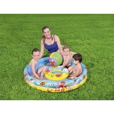 Piscina Hinchable Circular 122X20Cm Infantil Peces 