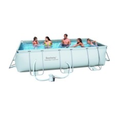 Piscina Pvc Rectangular 404X201X100Cm Cartucho 6478Lt Power Steel 