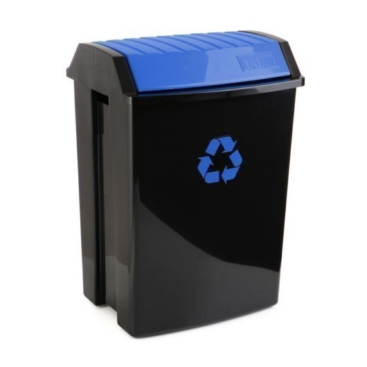 Contenedor Reciclaje  50 Lt 40X35,5X57,5Cm Tatay Plastico Azul 1102300