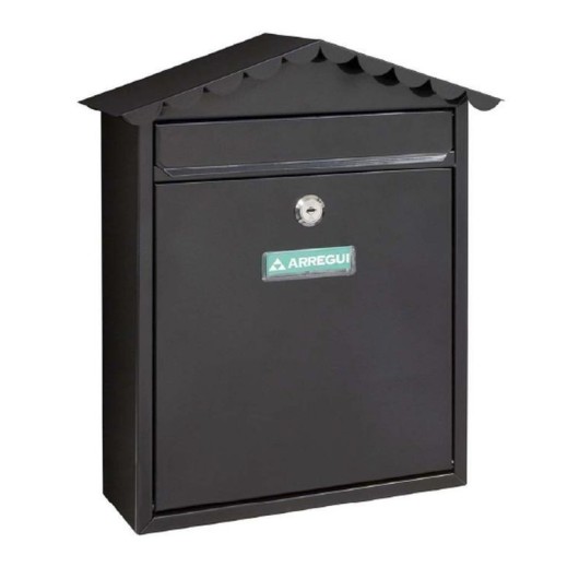 Buzon Exterior 360X300X110Mm Vertical Arregui Acero Negro Visit E5744