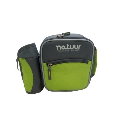 Nevera Camping  3Lt Flexible Verde/Gris Portatil Botellas 