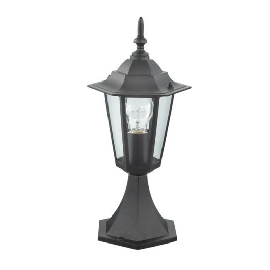 Farol Jardin Sobremuro E27 60W Metal Negro Orlando Simon B