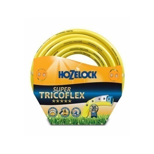 Manguera Riego 25Mt-19Mm 5C Hozel Amarillo Super Tricotada