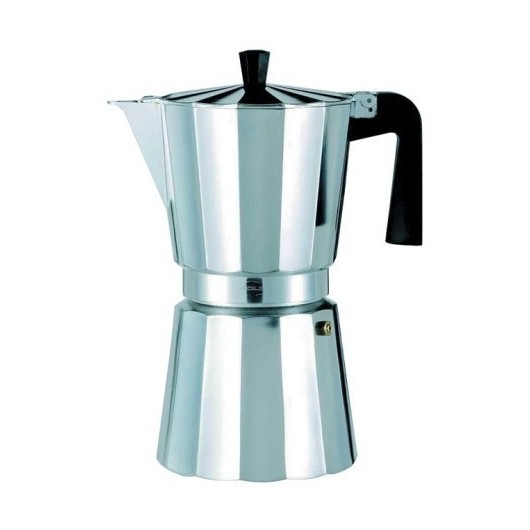 Cafetera Italiana 12Tazas Aluminio New Vitro Oroley