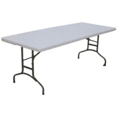 Mesa Jardin 183X75X75Cm Plegable Resinaina-Acero 