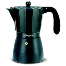 Cafetera Italiana 03Tazas Aluminio Negro Oroley