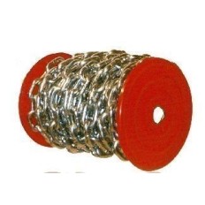 Cadena Industrial 6Mm Bobina 36Mt 25Kg Eslabon Recto Cincado Ciro 25 Kg