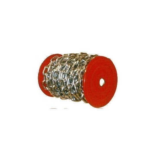 Cadena Industrial 6Mm Bobina 36Mt 25Kg Eslabon Recto Cincado Ciro 25 Kg
