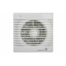 Extractor Baño Axial 185M3/H Extrapl. Compuerta Antirretorno Blanco Decor 200-C S P