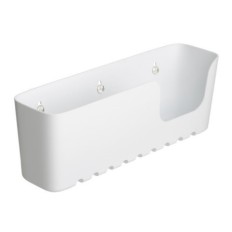 Cestillo Baño Ventosa Rectangular Blanco Tatay