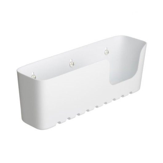 Cestillo Baño Ventosa Rectangular Blanco Tatay