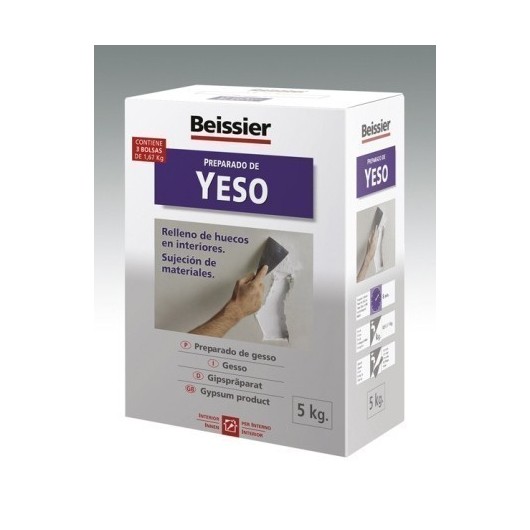 Yeso Restauracion Relleno Hueco 5 Kg Bl Int. Sujecion Mat. Beissier