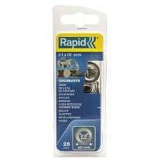 Anilla Fijacion Lona/Plastico/Cuero 10Mm Tipo Broche Rapid 25 Pz