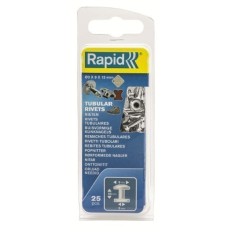 Remache Fijacion Textil-Cuero 3X9X13Mm Tubular Rapid 25 Pz